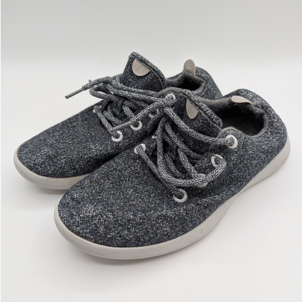 Allbirds Wool Runners Charcoal Grey‎ Knit Lace Up Sneakers Women's US W9